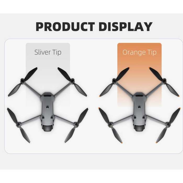For DJI Mavic 4 Pro Sunnylife 1158F Quick-Release Propellers Blades, Type:One Pair(Silver Tip)