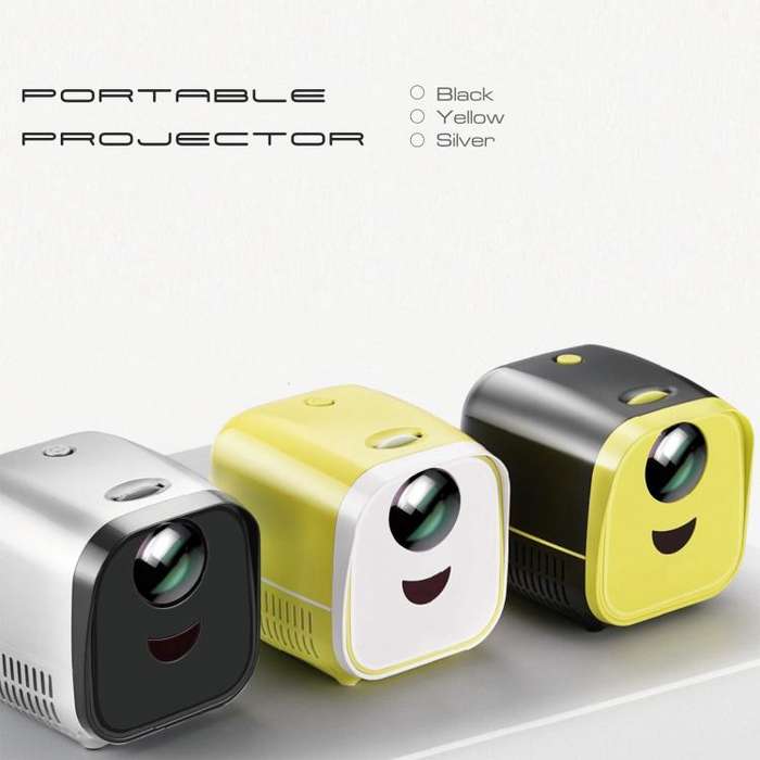 VIVIBRIGHT L1 Basic 480x240P 60ANSI LCD + LED Smart Projector, UK Plug(Yellow)