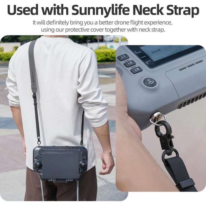 For DJI RC Plus 2 Sunnylife Remote Control Sunshade Protection Cover(Grey)