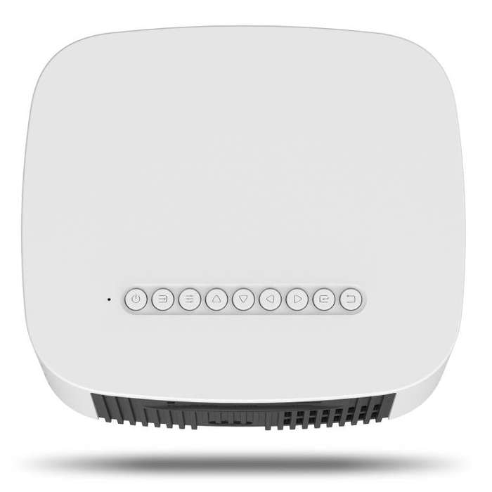 VIVIBRIGHT L03 Lite 1280x720P 150ANSI Android 9.0 Screen Mirror Smart Projector, UK Plug(White)
