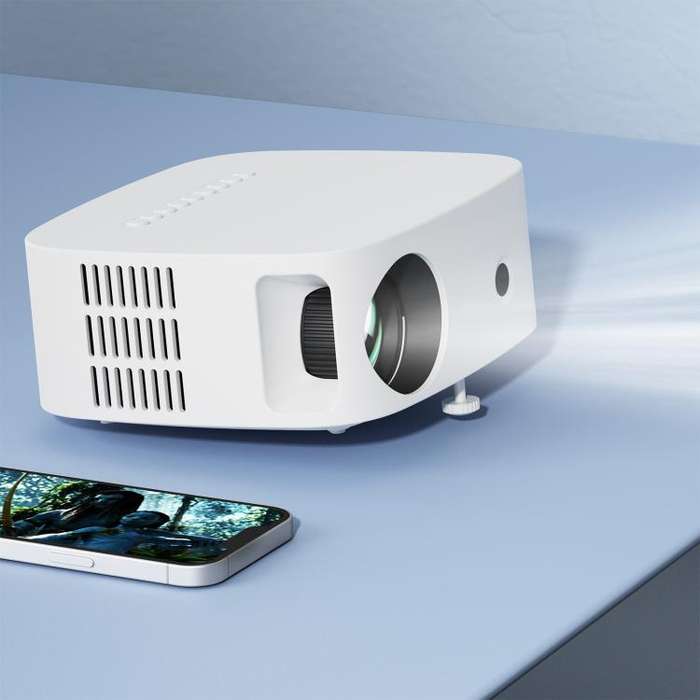 VIVIBRIGHT L03 Basic 1280x720P 150ANSI Smart Projector, EU Plug(White)