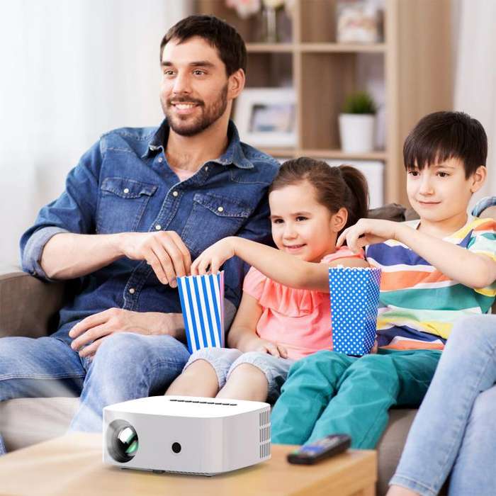 VIVIBRIGHT L03 Basic 1280x720P 150ANSI Smart Projector, EU Plug(White)