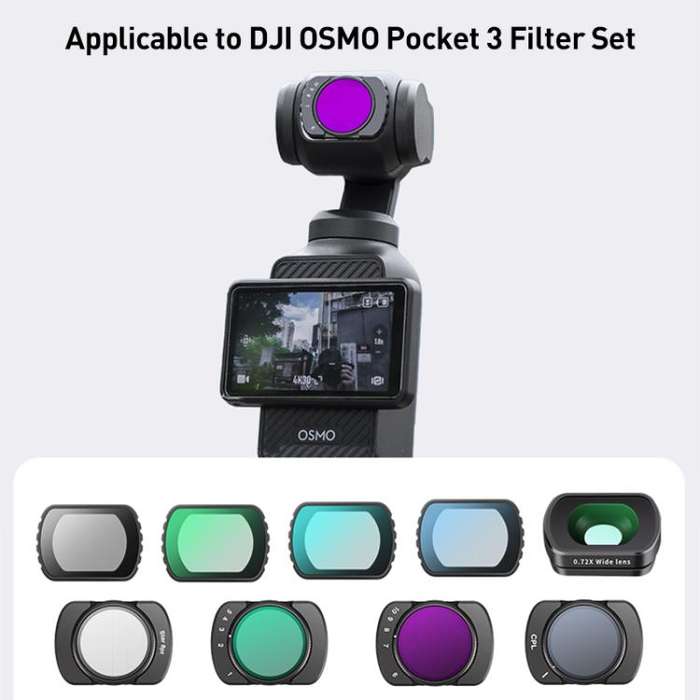 For DJI Osmo Pocket 3 Camera Lens Filter, Filter:VND6-10