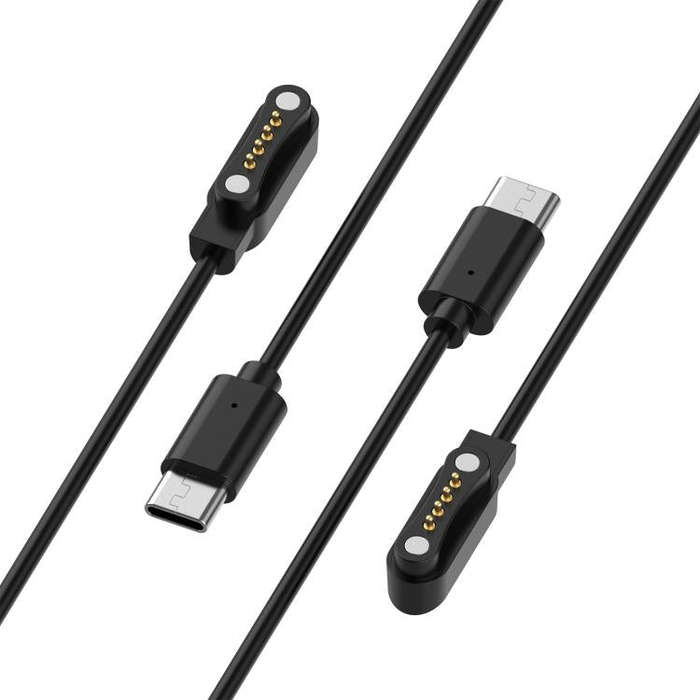 For PLAUD Note AI Voice Recorder Magnetic Charging Cable, Length: 1m(Black)