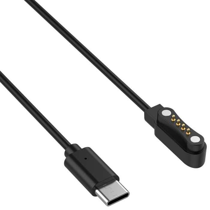 For PLAUD Note AI Voice Recorder Magnetic Charging Cable, Length: 1m(Black)