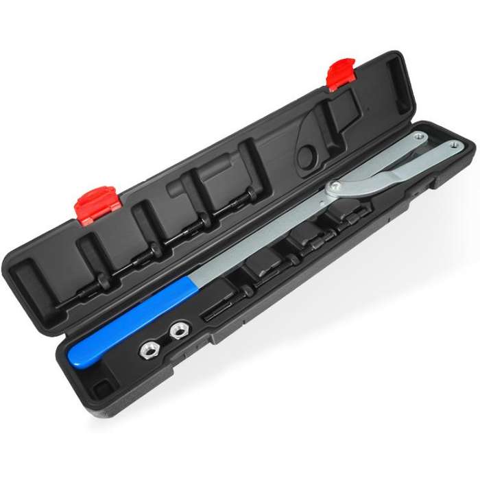 Car Fan Clutch Camshaft Pulley Disassembly Tool Adjustment Wrench(Black)
