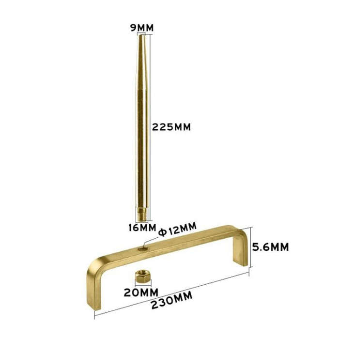 2pcs / Set Car Engine Cylinder Head Cover Fixed Bracket(Gold)