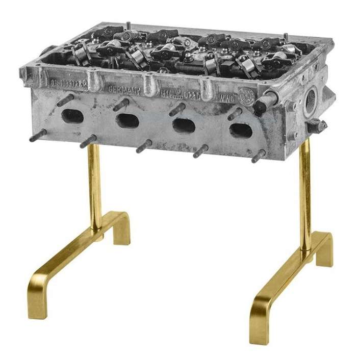 2pcs / Set Car Engine Cylinder Head Cover Fixed Bracket(Gold)