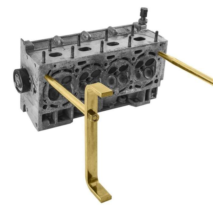 2pcs / Set Car Engine Cylinder Head Cover Fixed Bracket(Gold)