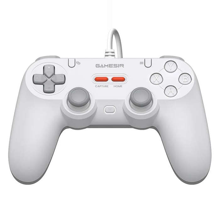 GameSir Tegenaria Lite Wired Symmetric Game Controller for PC / Steam / Switch / iOS / Android(Wh...
