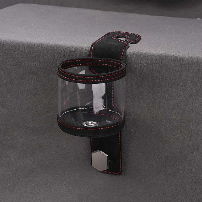 Car Water Cup Holder Seat Back Single Hanger Hook(Black)