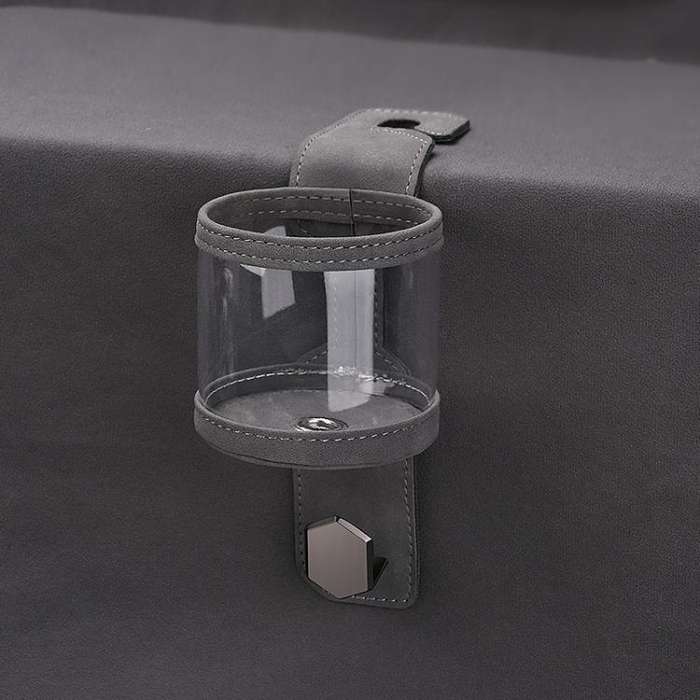 Car Water Cup Holder Seat Back Single Hanger Hook(Grey)