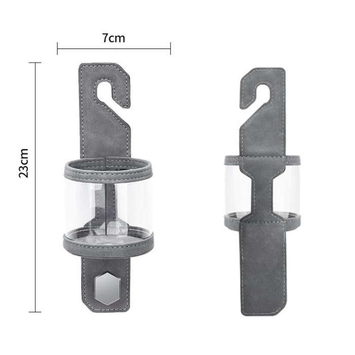 Car Water Cup Holder Seat Back Single Hanger Hook(Black)