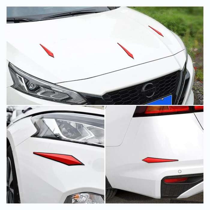 4pcs / Set Car Door Anti-collision PVC Strip, Size: 15x2.5cm(White)