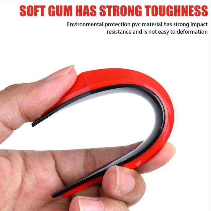Car Door Anti-collision PVC Strip, Size: 23.5x3.5cm(Black)