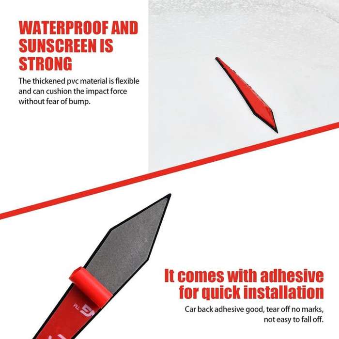 Car Door Anti-collision PVC Strip, Size: 23.5x3.5cm(Black)