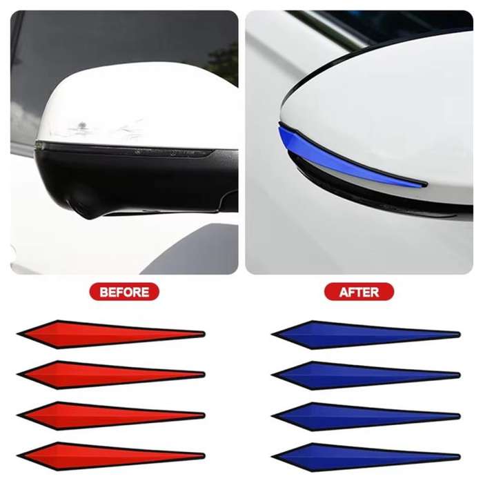 Car Door Anti-collision PVC Strip, Size: 23.5x3.5cm(Black)