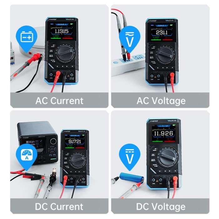 FNIRSI DST210 3 in 1 Digital Multimeter Oscilloscope(Black Blue)
