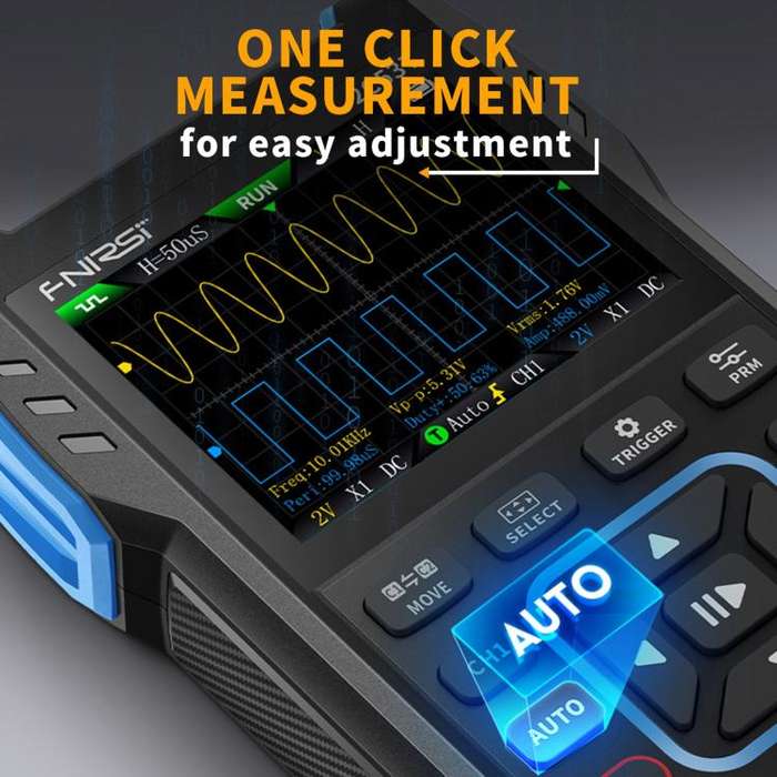 FNIRSI 2C53T Dual Channel 50M Digital Multimeter, Style:High-end Version