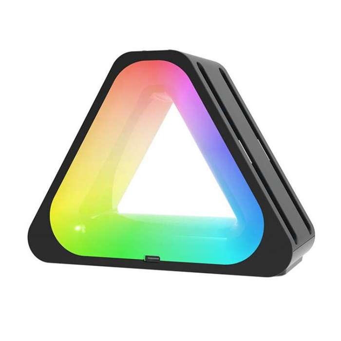 For Nintendo Switch 2 4 in 1 Triangle Handle Charging Base with RGB Light(Black)