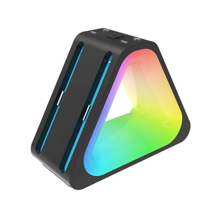 For Nintendo Switch 2 4 in 1 Triangle Handle Charging Base with RGB Light(Black)