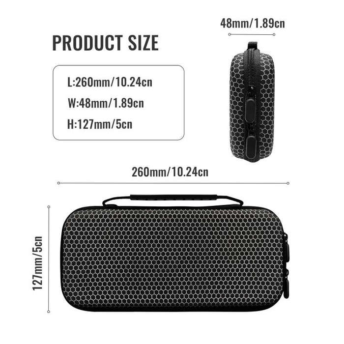 For Nintendo Switch 2 EVA Shockproof Portable Storage Handbag(Black)
