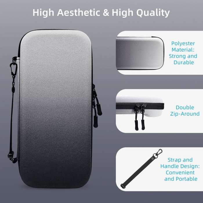 For Nintendo Switch 2 EVA Portable Shockproof Waterproof Portable Game Console Storage Bag(Black ...