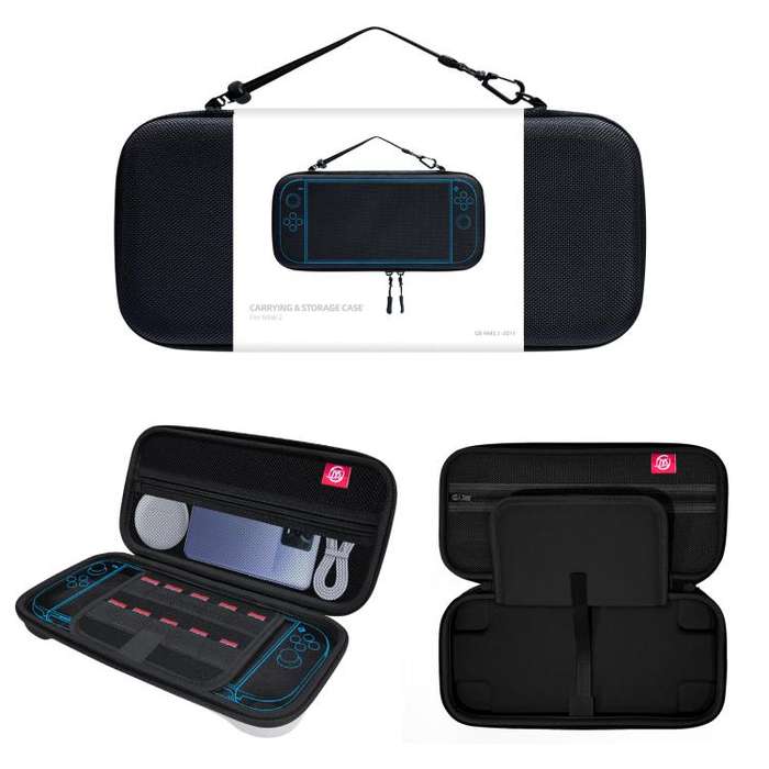For Nintendo Switch 2 EVA Portable Shockproof Waterproof Portable Game Console Storage Bag(Black)