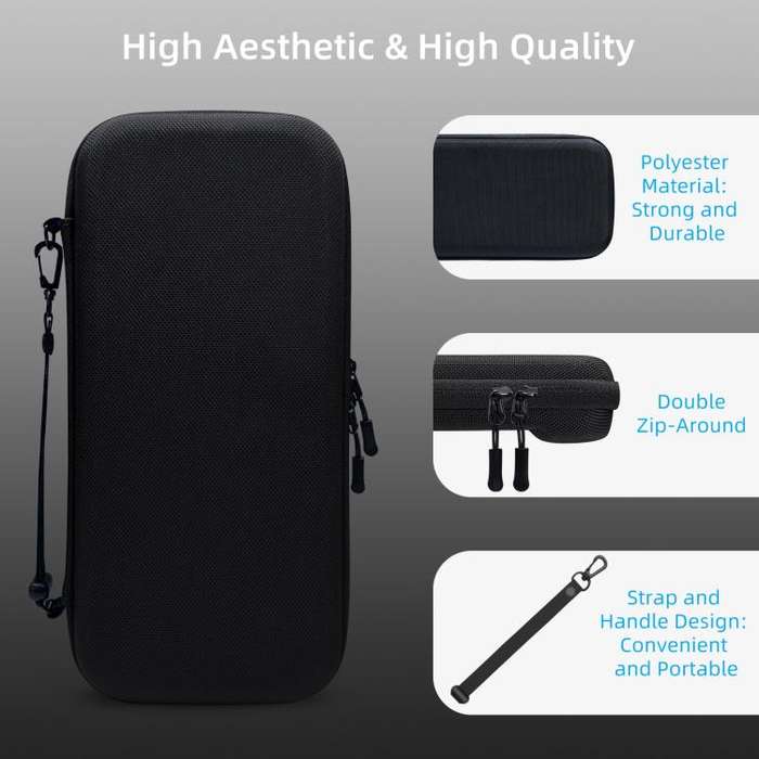 For Nintendo Switch 2 EVA Portable Shockproof Waterproof Portable Game Console Storage Bag(Black)