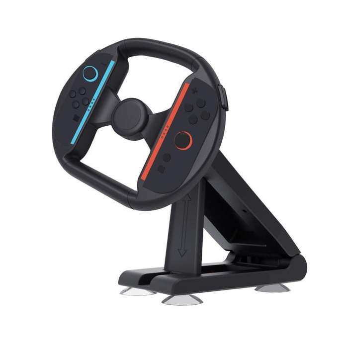 For Nintendo Switch 2 Desktop Racing Steering Wheel Stand(Black)