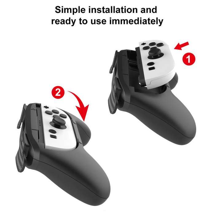 For Nintendo Switch 2 2pcs Game Handle Sports Grip(Black)
