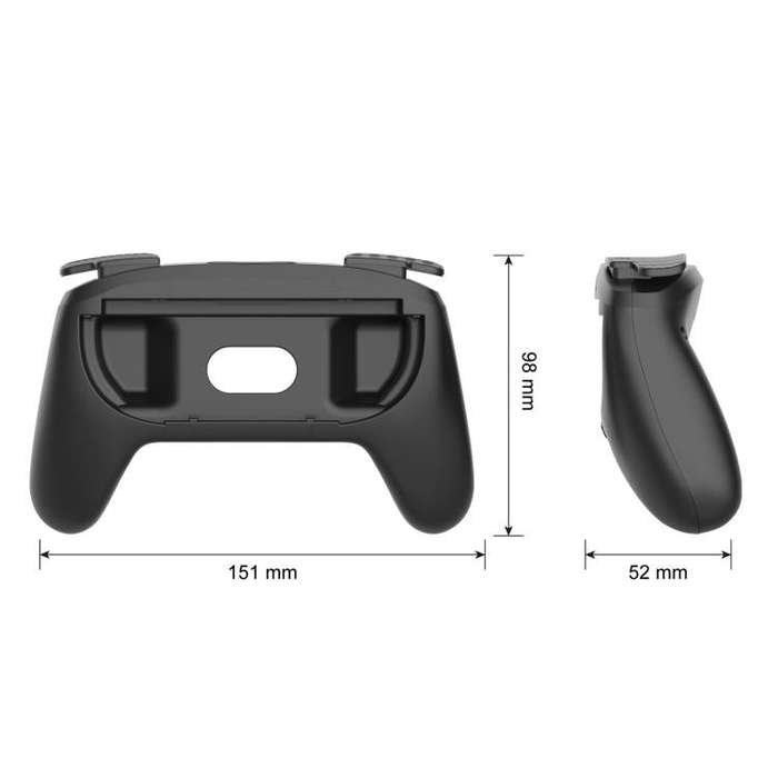 For Nintendo Switch 2 2pcs Game Handle Sports Grip(Black)