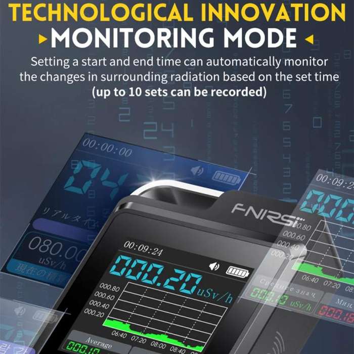 FNIRSI GC-02 Personal Radiation Detector with Alarm