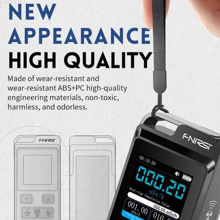 FNIRSI GC-02 Personal Radiation Detector with Alarm