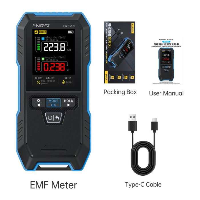 FNIRSI ERD-10 3 in 1 Electromagnetic Radiation Detector