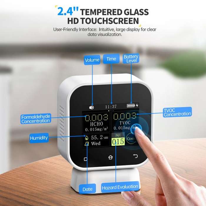 FNIRSI SFD?02 4 in 1 Indoor Air Quality Monitor