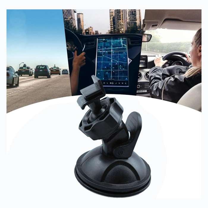 L-Type Car Driving Video Recorder Vacuum Suction Cup Holder(Black)