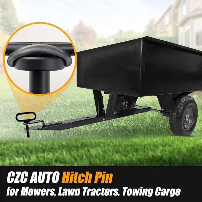 5/8 inch Lawn Tow Behind Attachment Hitch Tractor Towing Hitch Pin(Black)