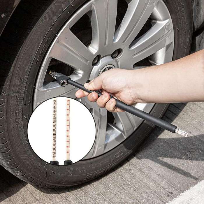 Car Portable Tire Monitoring Gauge Tire Pressure Tool(Black)