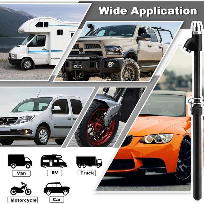 Car Portable Tire Monitoring Gauge Tire Pressure Tool(Black)