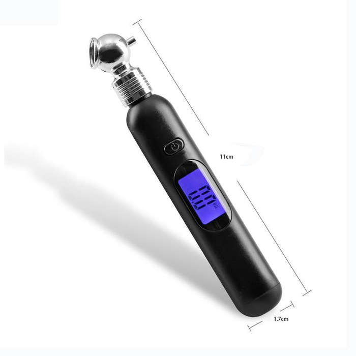 Car LCD display Portable Tire Monitoring Gauge Tire Pressure Tool(Black)