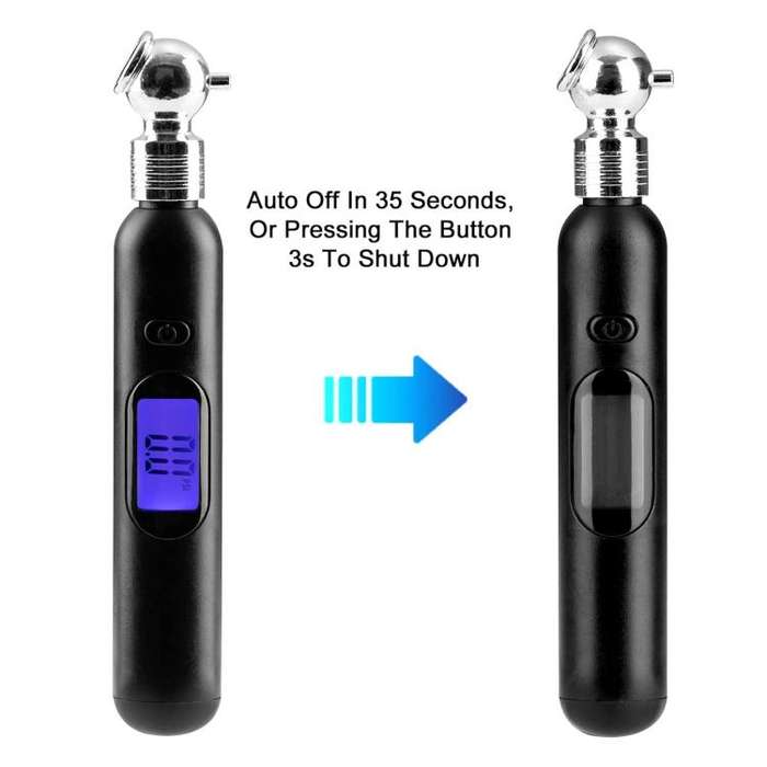 Car LCD display Portable Tire Monitoring Gauge Tire Pressure Tool(Black)