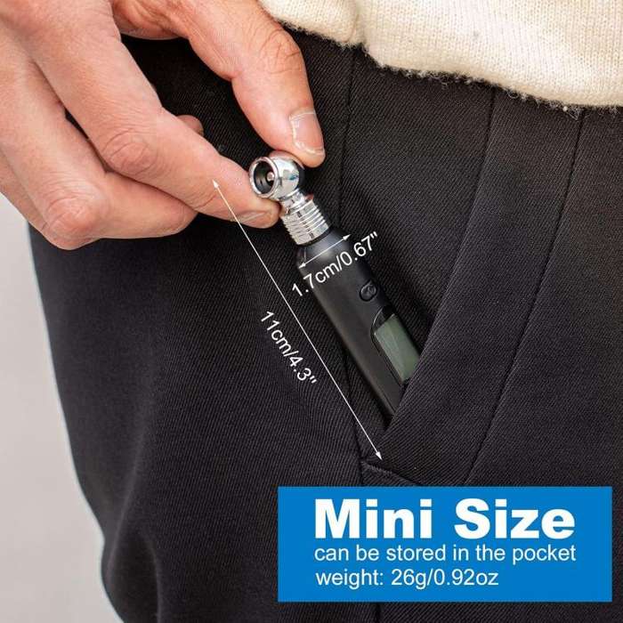 Car LCD display Portable Tire Monitoring Gauge Tire Pressure Tool(Black)