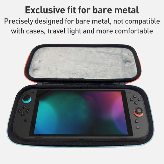 For Nintendo Switch 2 iPlay HBS-2835 Simple Thin Handle Storage Bag with Lanyard(Black)