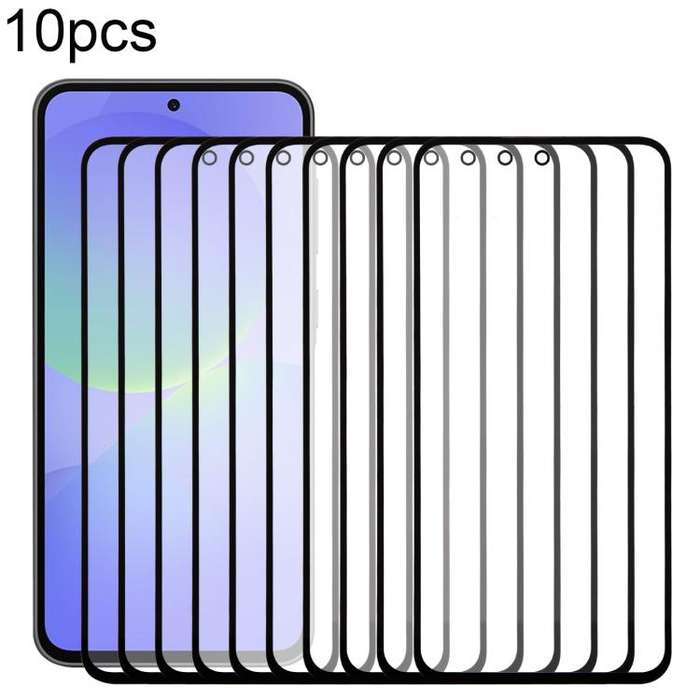 For Samsung Galaxy A36 SM-A366B 10pcs Front Screen Outer Glass Lens with OCA Optically Clear Adhe...