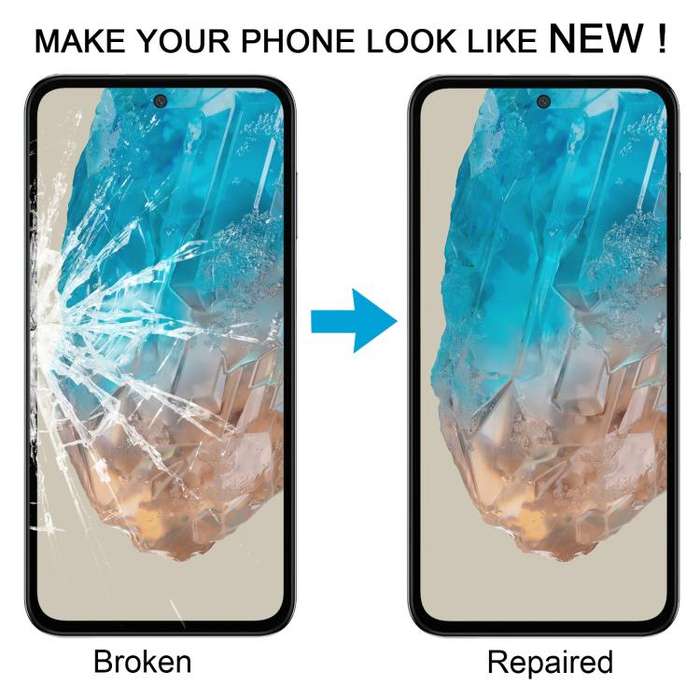 For Samsung Galaxy M35 SM-M356B 10pcs Front Screen Outer Glass Lens with OCA Optically Clear Adhe...