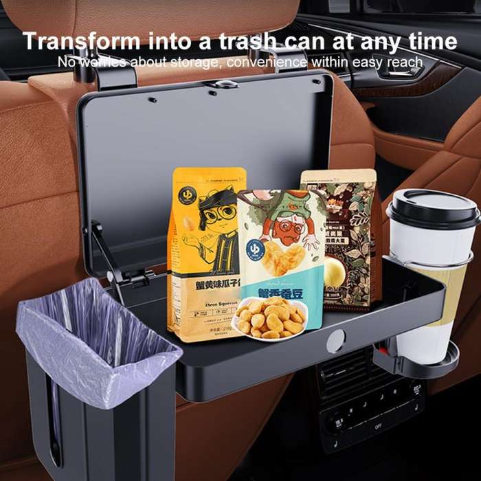 K255 Car Seat Back Storage Rack Multifunctional Tissue Box Water Cup Holder Car Rear Seat Tray De...