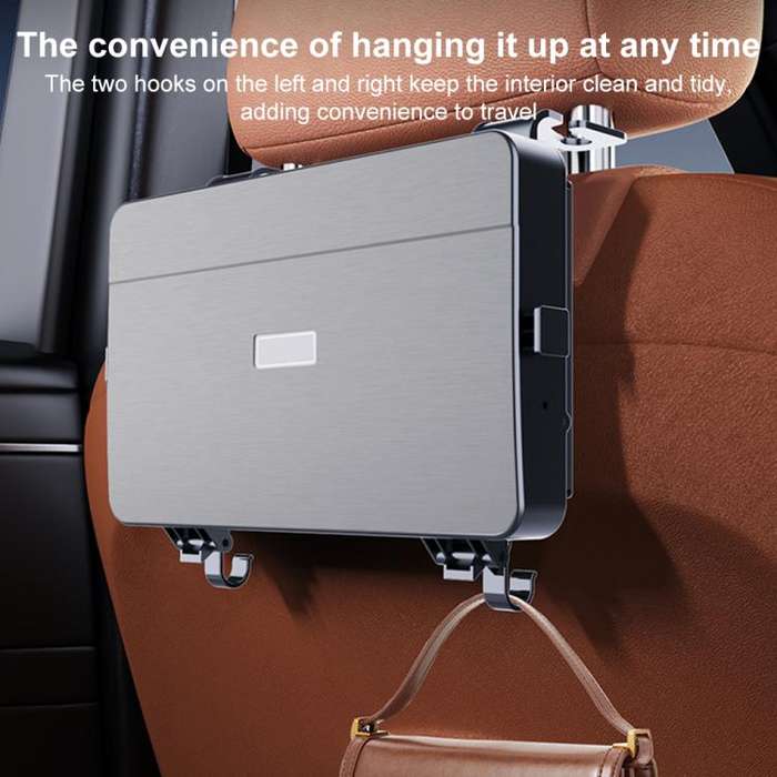K255 Car Seat Back Storage Rack Multifunctional Tissue Box Water Cup Holder Car Rear Seat Tray De...