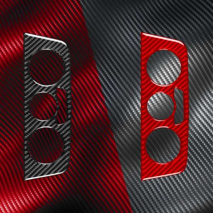 Carbon Fiber Car Air Conditioner Switch Panel A Decorative Sticker for SEAT Ibiza 2009-2014, Left...