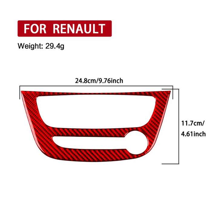 Carbon Fiber Car Air Conditioner Panel A Decorative Sticker for Renault Fluence 2009-2017 / Megan...